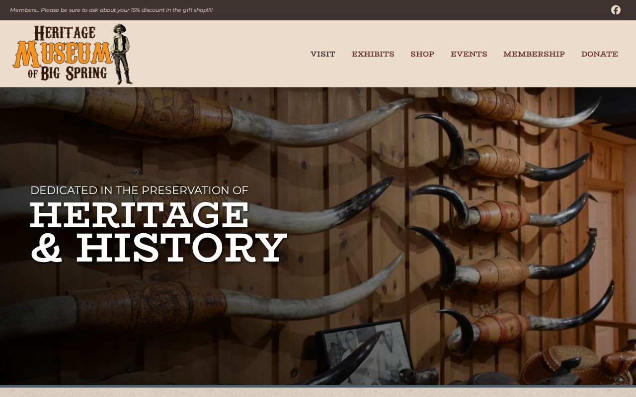 Big Spring city directory historical context at the Heritage Museum holdings