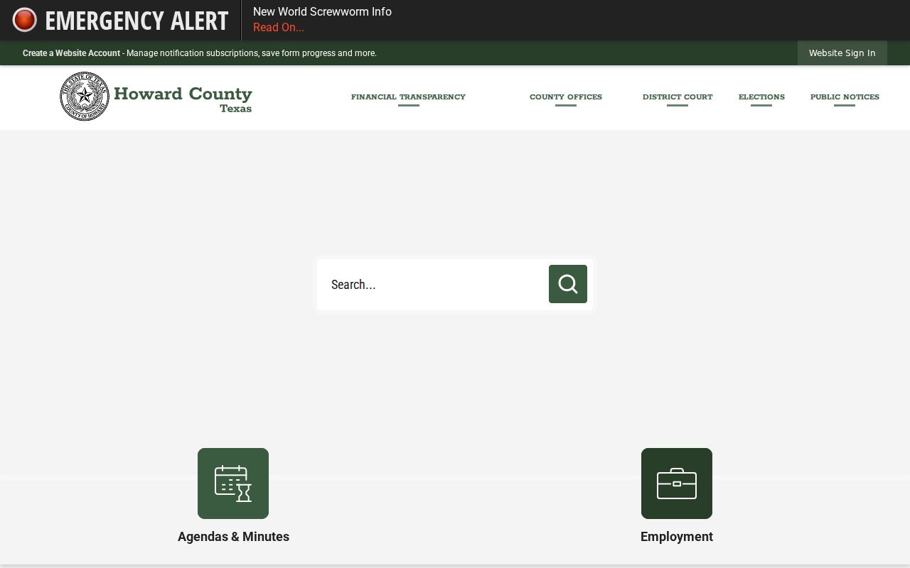 Big Spring residents directory Howard County office portal